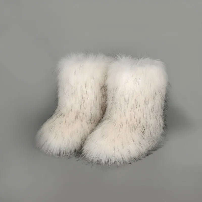 Thermal Fuzzy Platform Boots 
