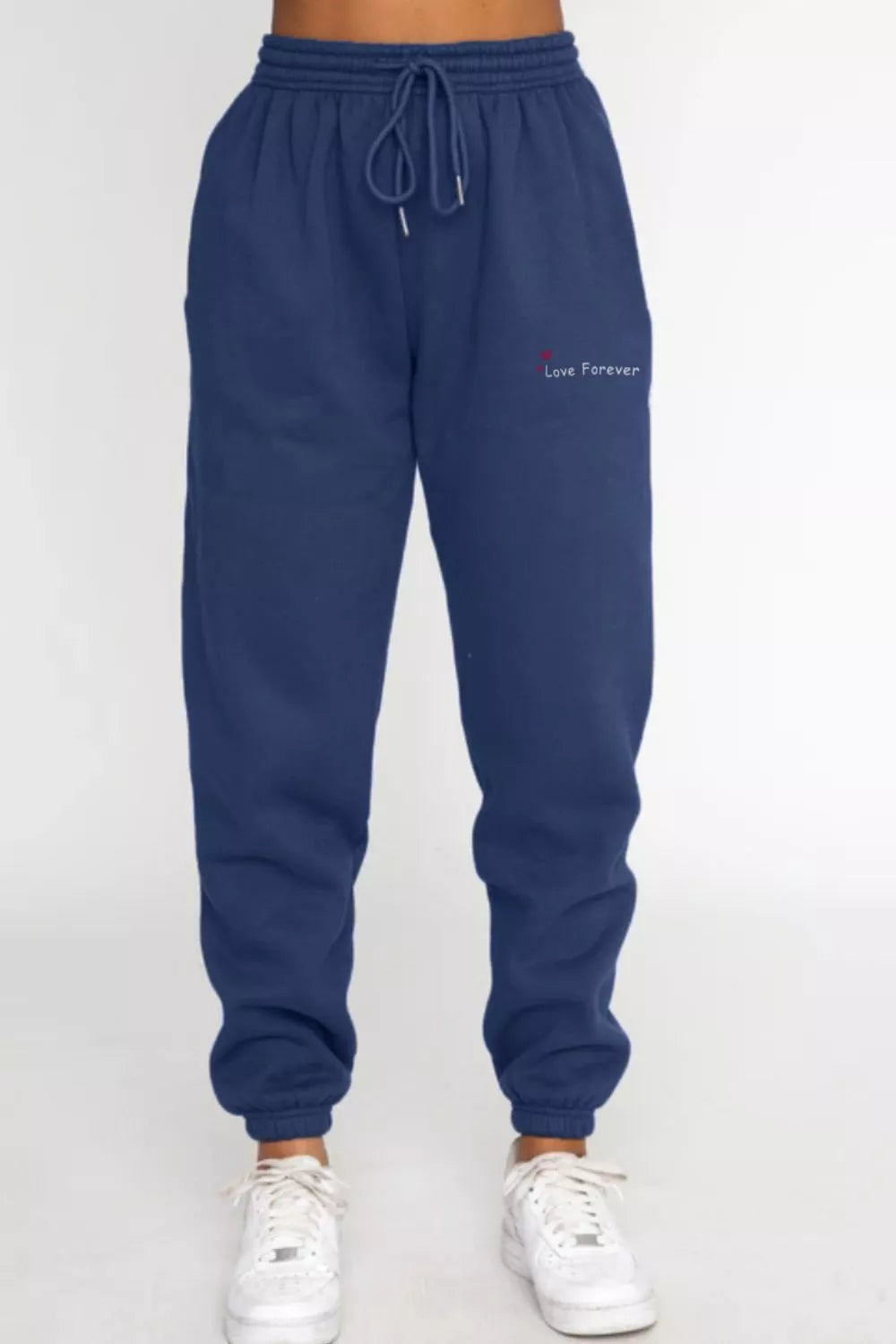 Round Neck Sweatshirt and Joggers Set Trendsi