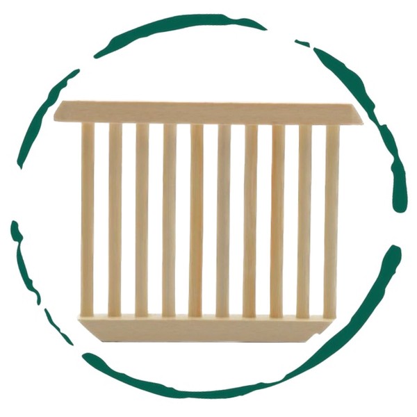 Bamboo Soap Bar Dish. Eco-Friendly 