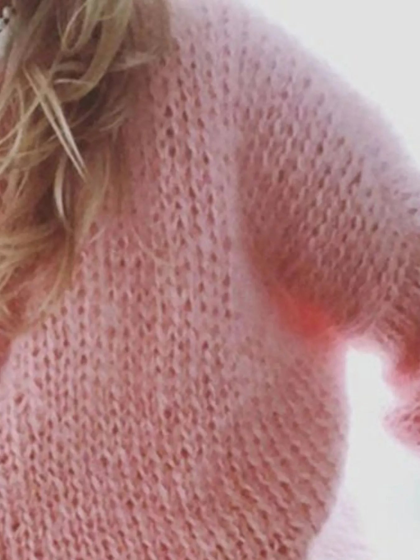 Fuzzy Round Neck Sweate