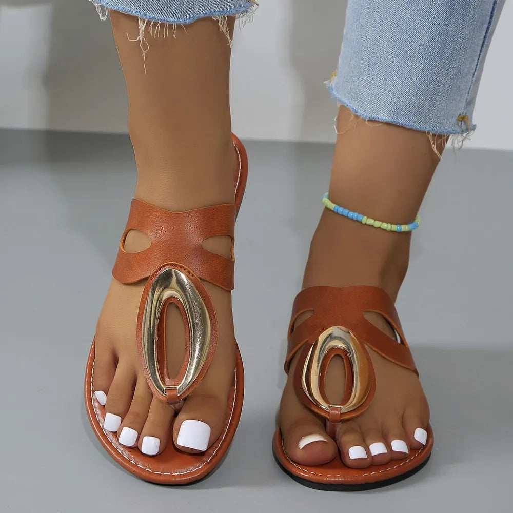 Toe Post Flats Sandals 