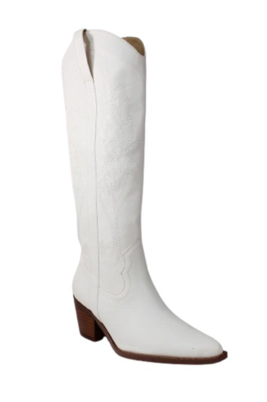 STAGECOACH-KNEE HIGH WESTERN BOOTS Let's See Style