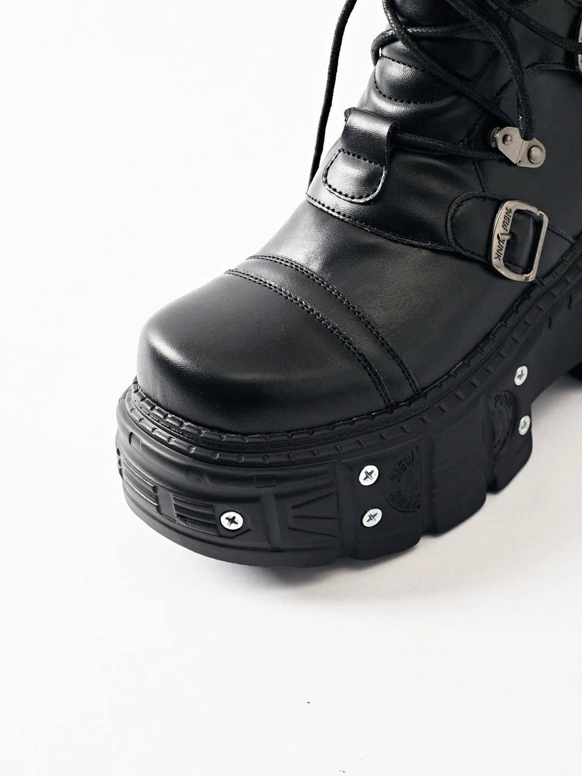 Lace Up Platform Boots Trendsi