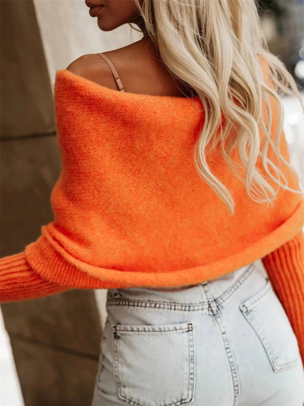 Long Sleeve Cropped Knit Top 