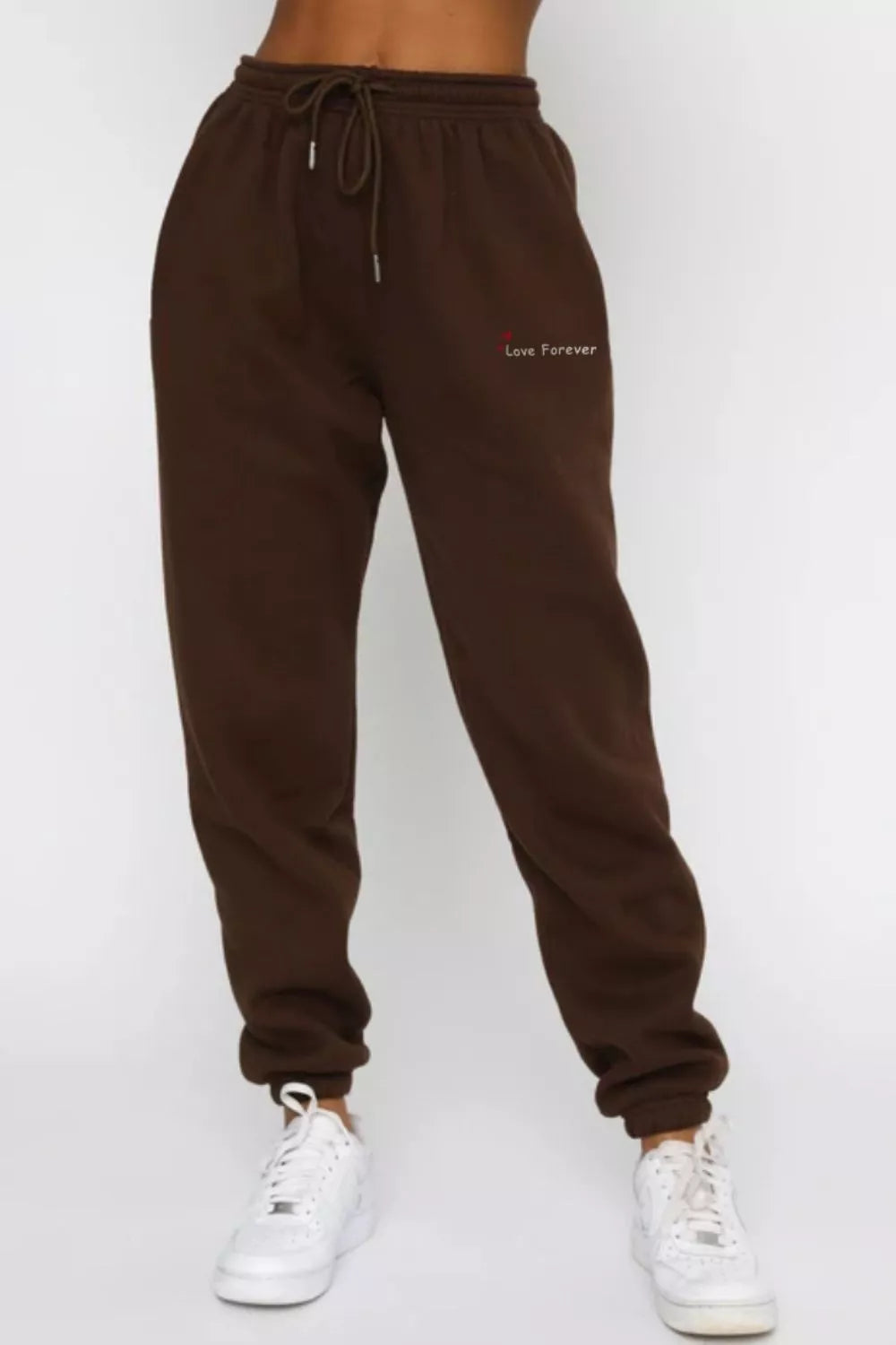 Round Neck Sweatshirt and Joggers Set Trendsi