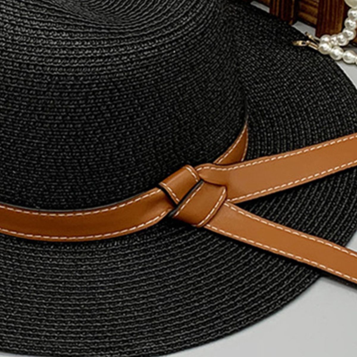 Wide Brim Paper Braided Hat Trendsi