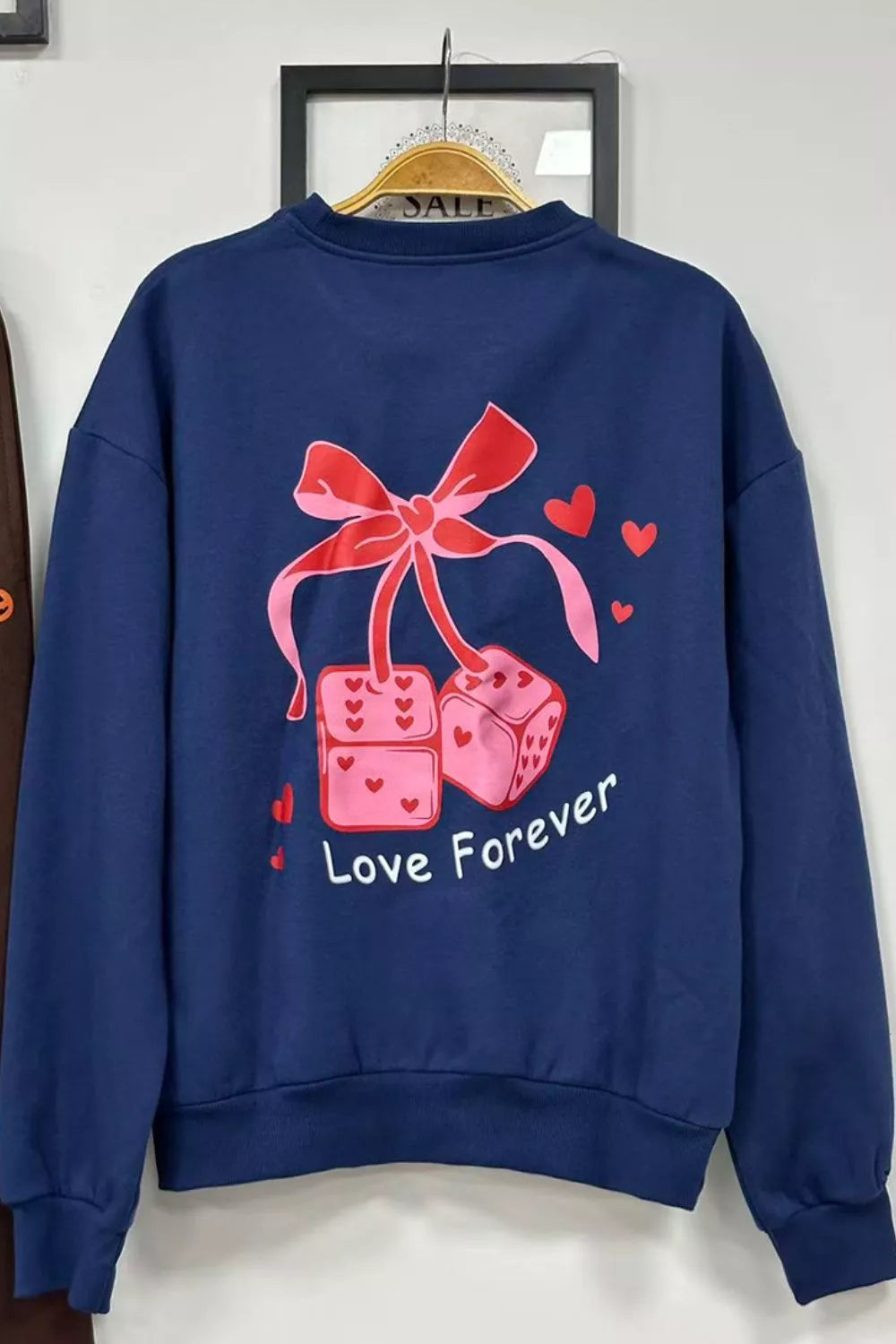 Round Neck Sweatshirt and Joggers Set Trendsi