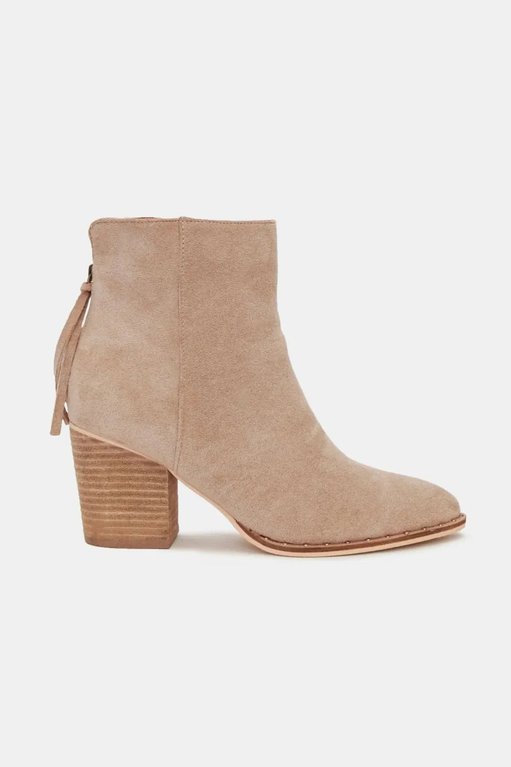 Beast Fashion Suede Point Toe Ankle Booties Trendsi