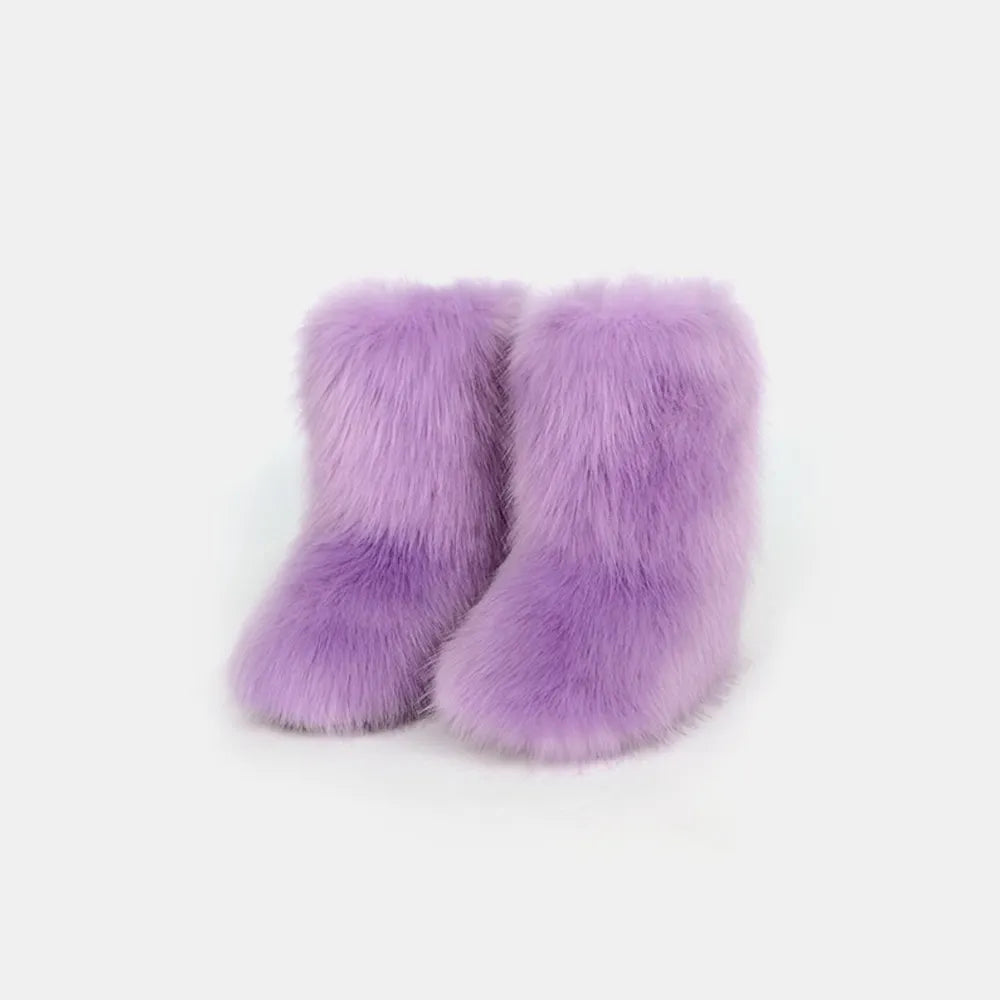 Thermal Fuzzy Platform Boots 