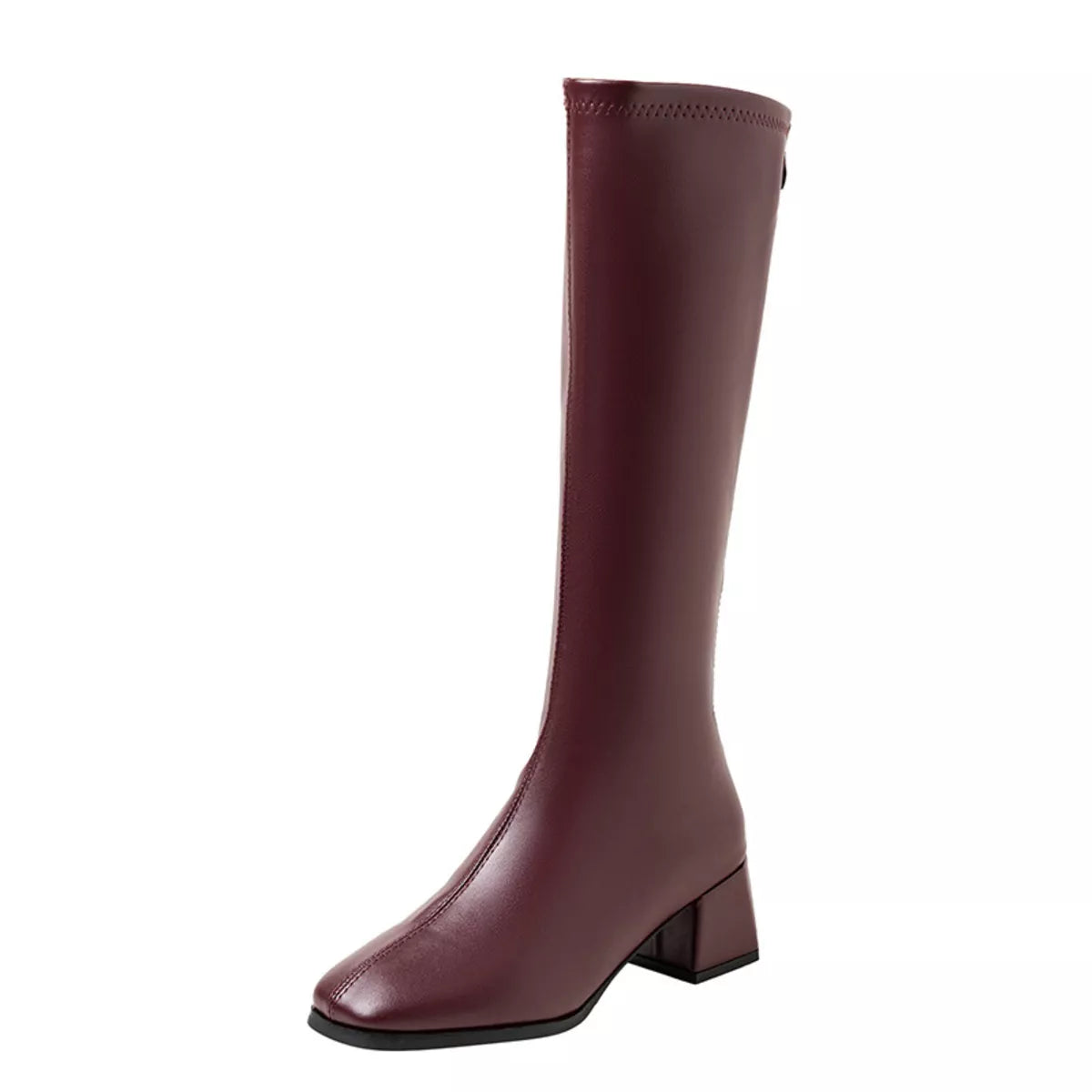 Square Toe Block Heels Boots Trendsi