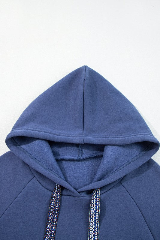 Solid Fleece Lined Drawstring Hoodie JUNIPER BLVD