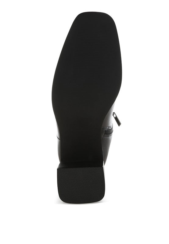 Muskox Square Toe Faux Leather Boots 