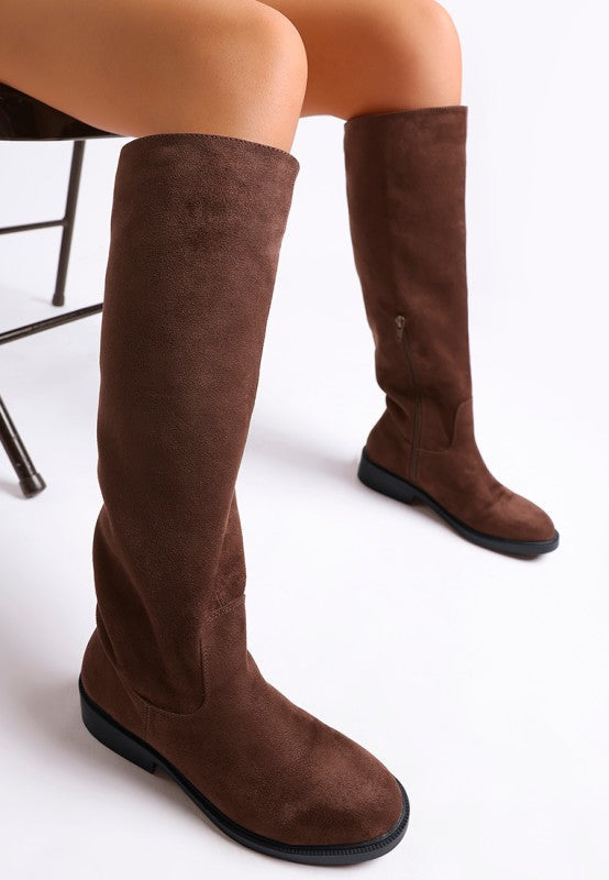 Chiru Round Toe Microfiber Calf Boots Rag Company