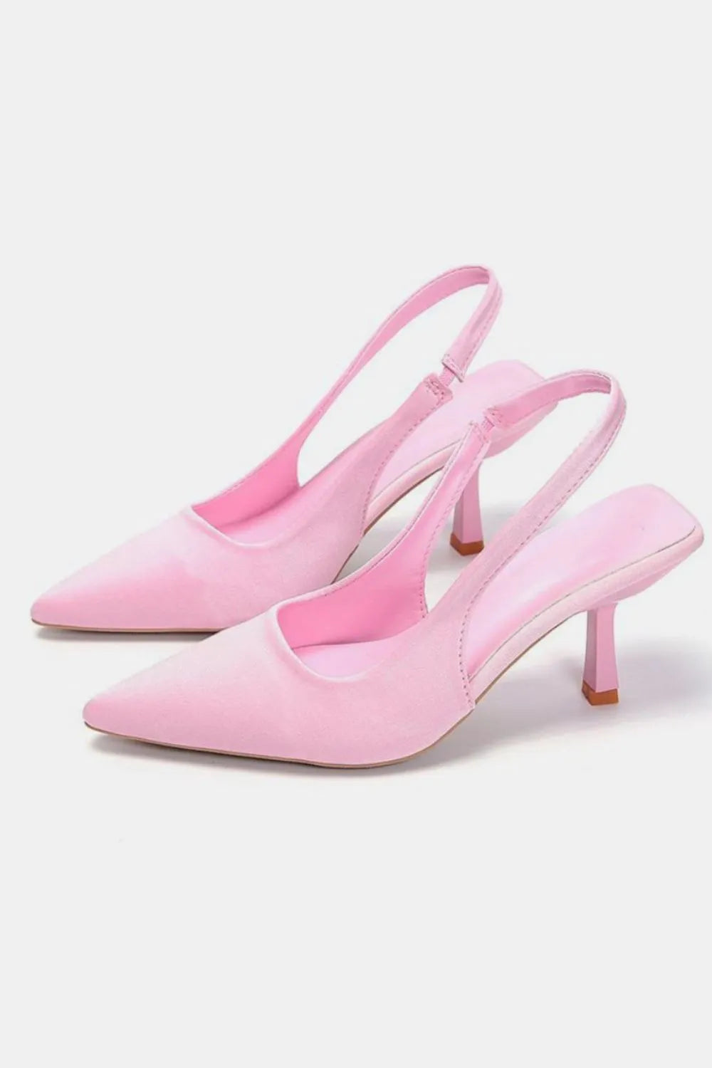 PU Leather Point Toe Pumps Trendsi
