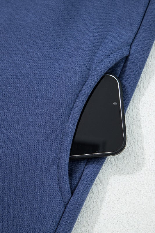 Solid Fleece Lined Drawstring Hoodie JUNIPER BLVD