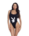 BUNNY ICON 1 PC SWIMSUIT- PBS107 BLK or RED Luckygirlsclothingcompany.com