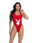 BUNNY ICON 1 PC SWIMSUIT- PBS107 BLK or RED Luckygirlsclothingcompany.com