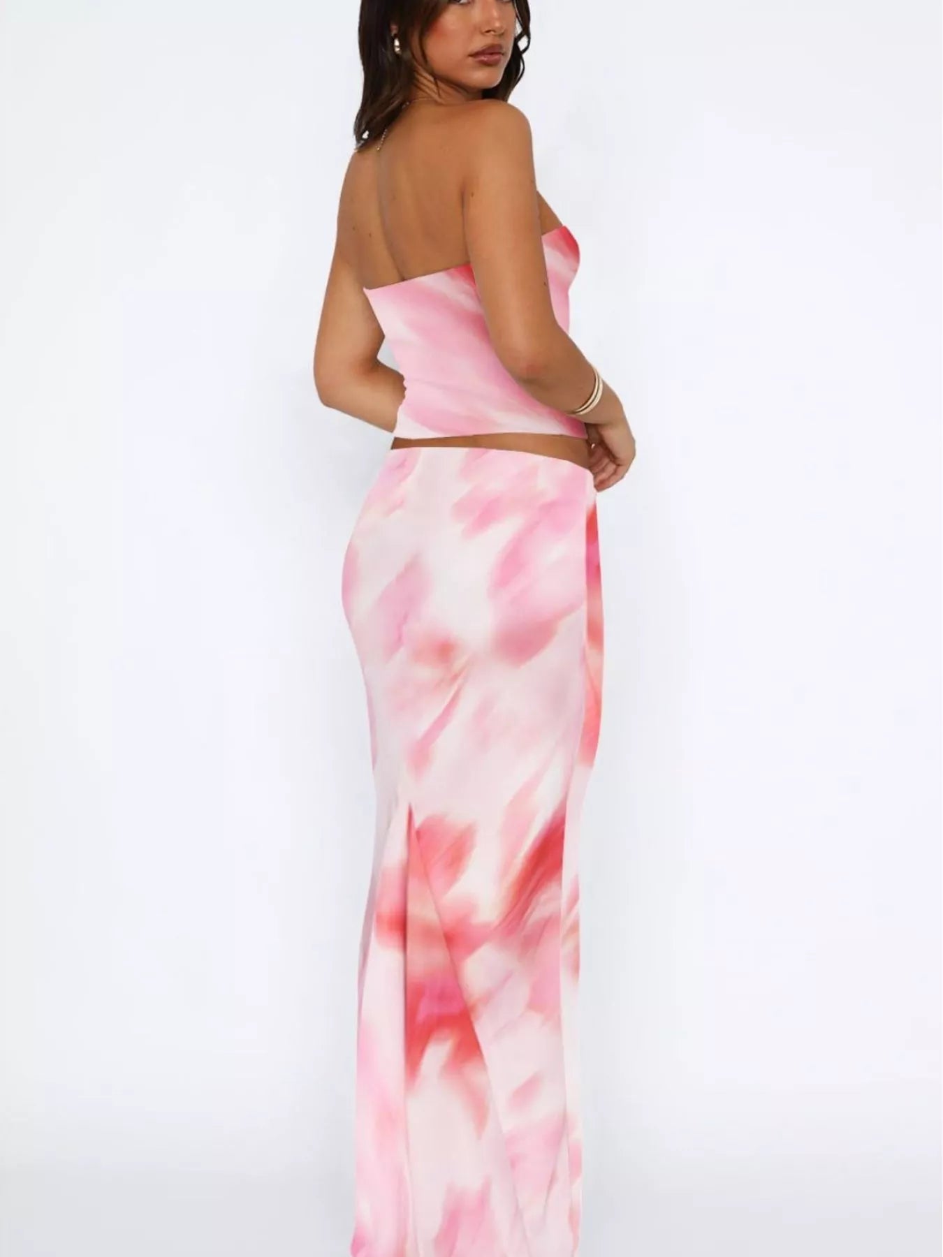 Printed Tube Top and Skirt Set Luckygirlsclothingcompany.com