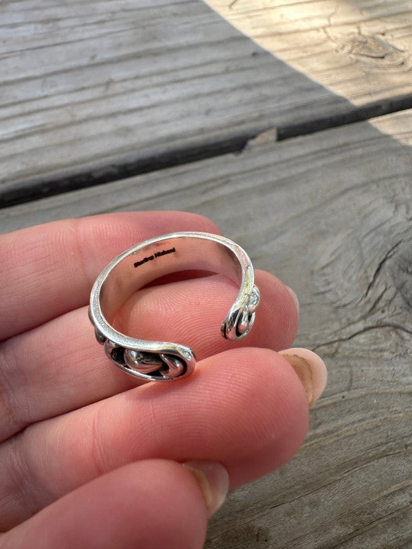 Beautiful Handmade Sterling Silver Adjustable Silver