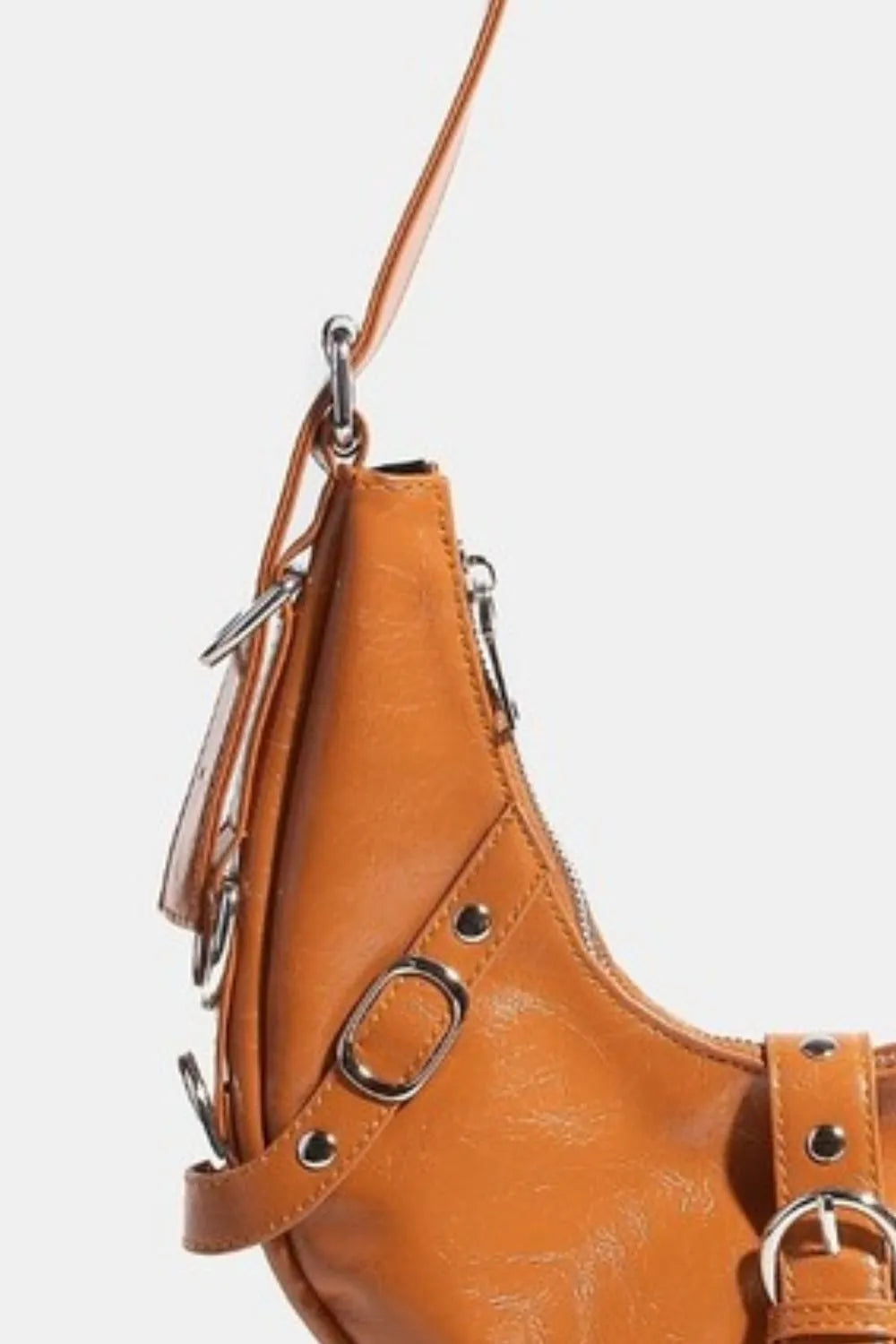 Fame Multi Belt Strap Accent Shoulder Bag Trendsi