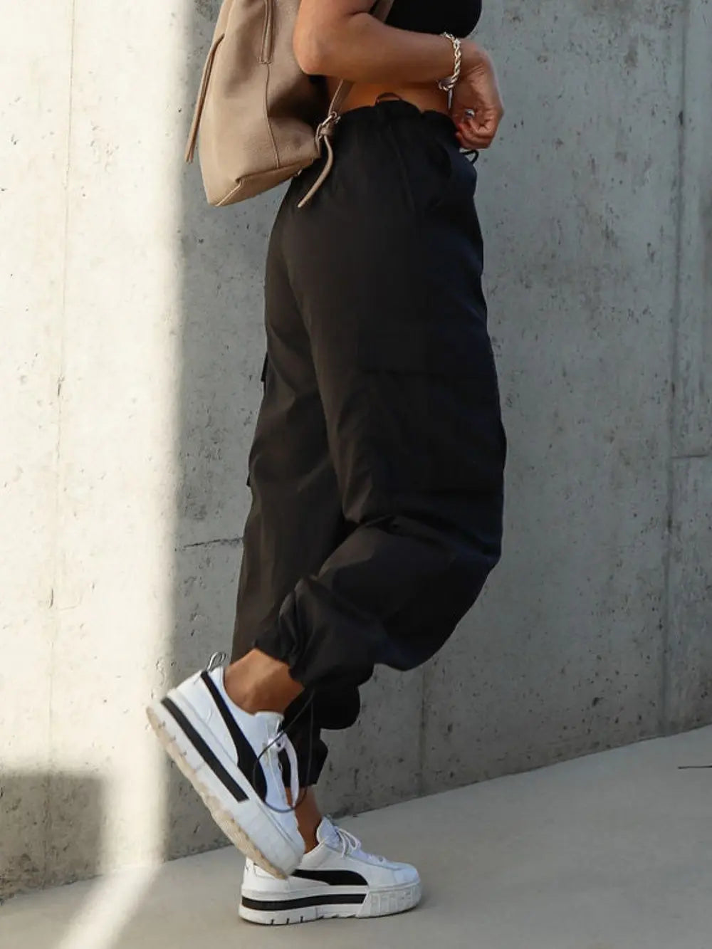 Drawstring Pants with Pockets Trendsi