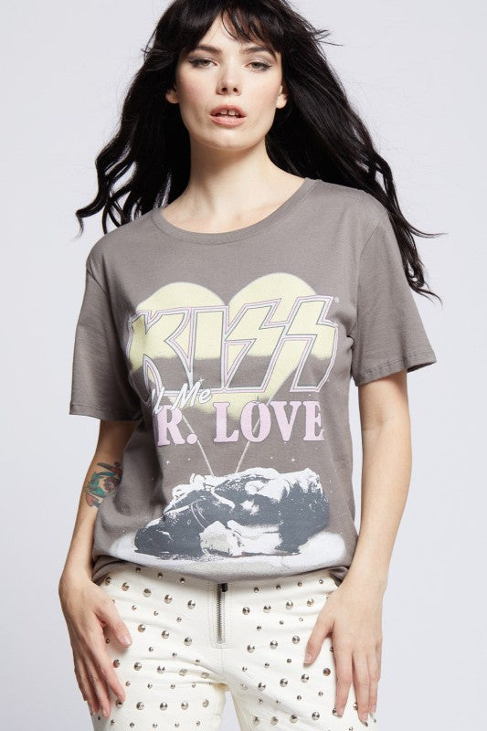 KISS Dr. Love Vintage Graphic Boyfriend Tee Recycled Karma