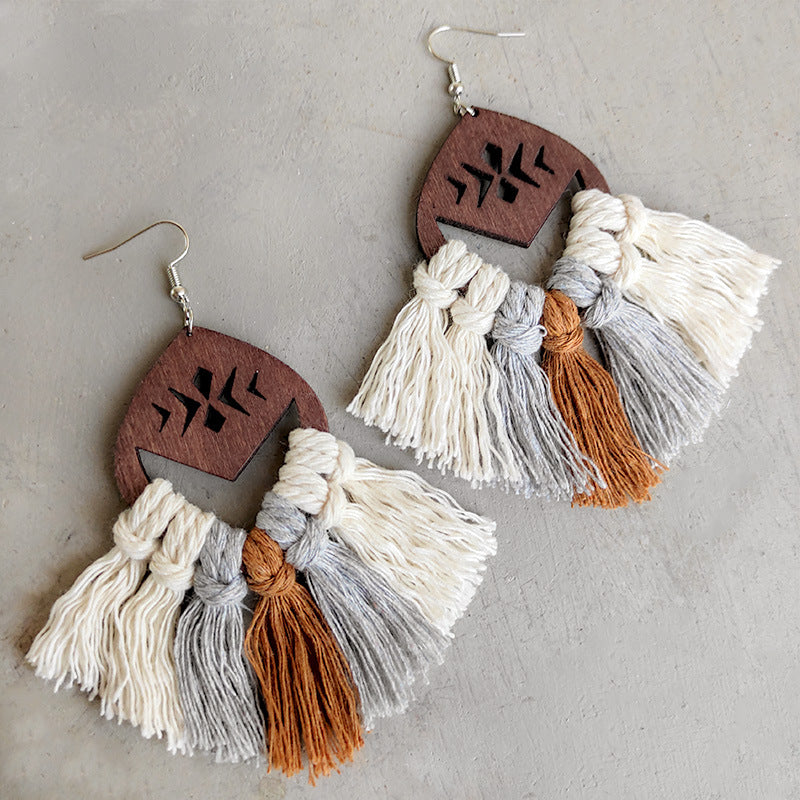 Tassel Detail Drop Earrings Trendsi