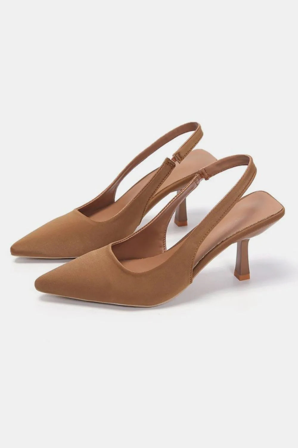 PU Leather Point Toe Pumps Trendsi