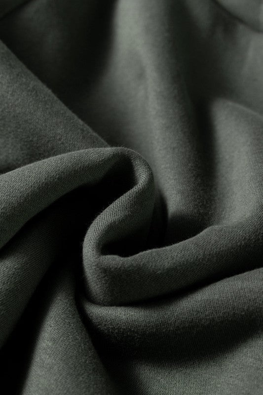 Solid Fleece Lined Drawstring Hoodie JUNIPER BLVD