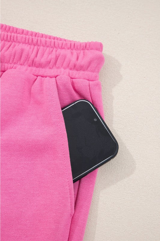 Solid Collared Top and Central Seam Pants Set JUNIPER BLVD