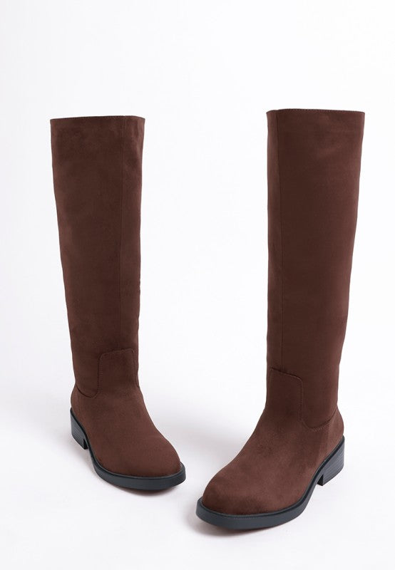 Chiru Round Toe Microfiber Calf Boots Rag Company