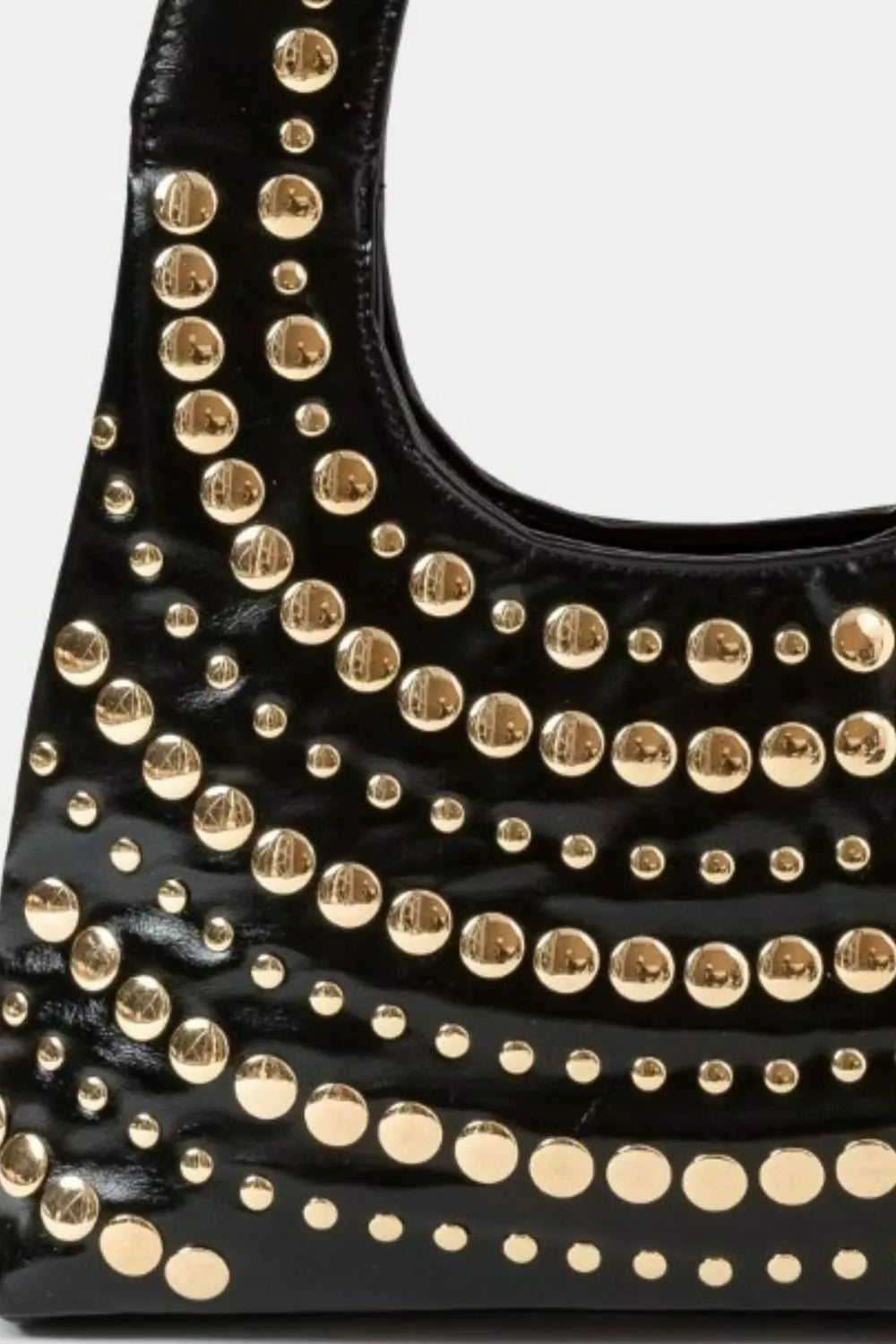 Fame Multi Rivet Shoulder Bag Trendsi