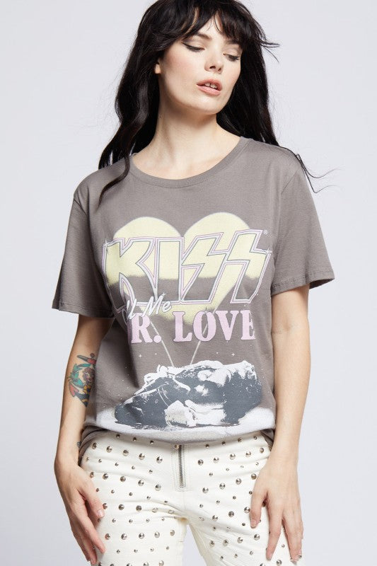 KISS Dr. Love Vintage Graphic Boyfriend Tee Recycled Karma
