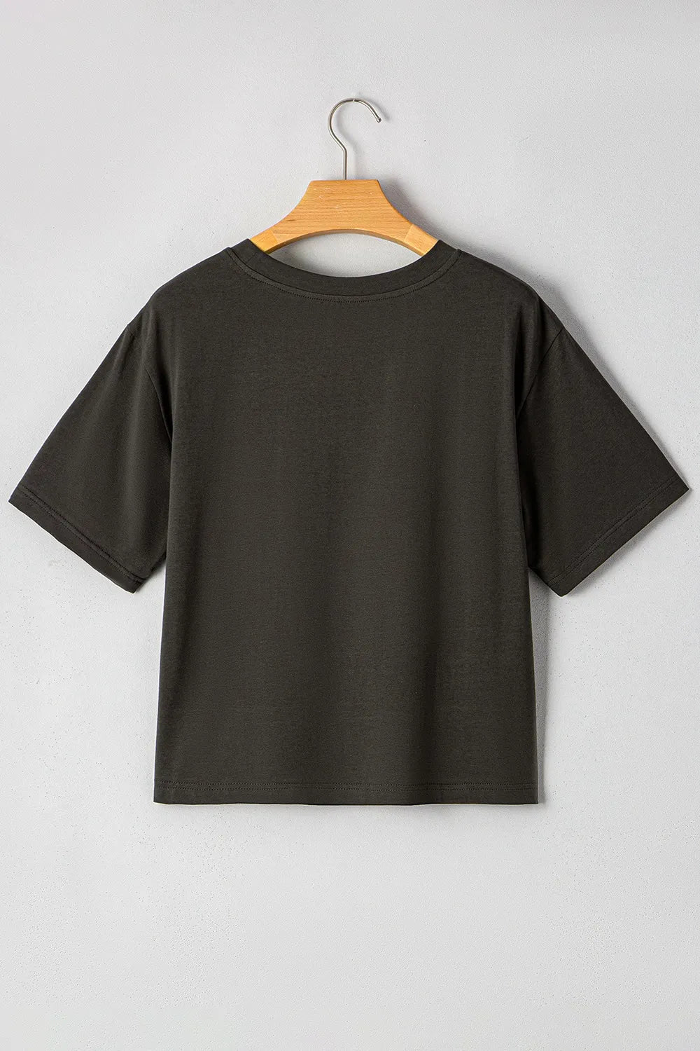 Bull Head Skull Round Neck Short Sleeve T Shirt Trendsi