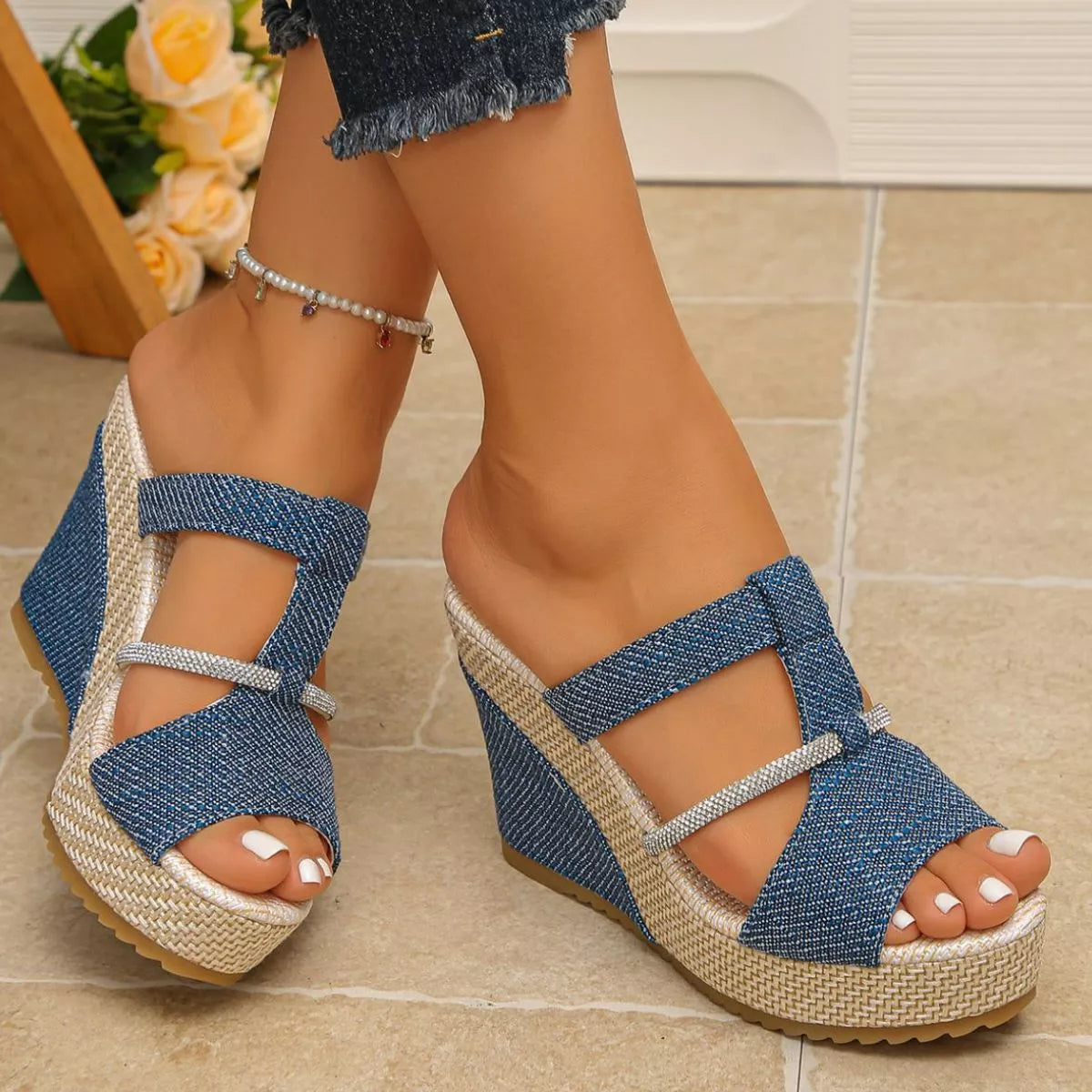 Open Toe Platform Sandals Trendsi