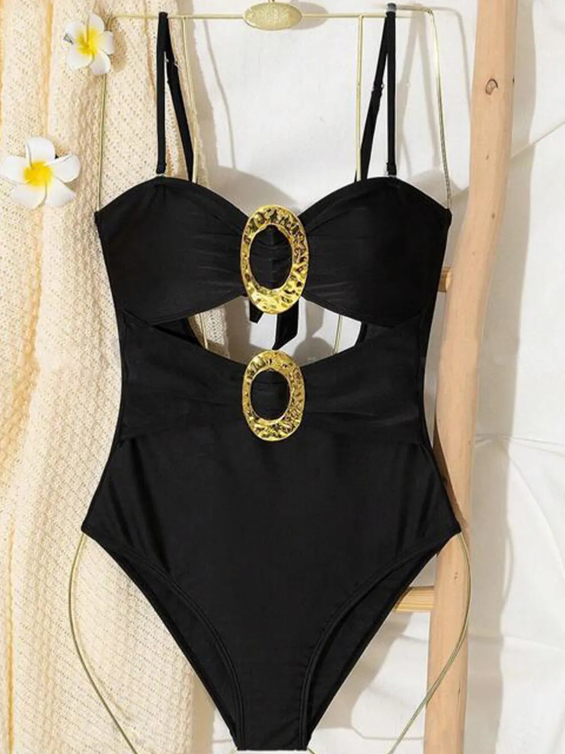 Cutout Sweetheart Neck One-Piece Swimwear Trendsi