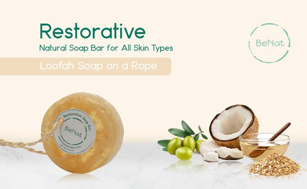 Restorative Soap Bar. Oat, Honey, and Olive Oil. 