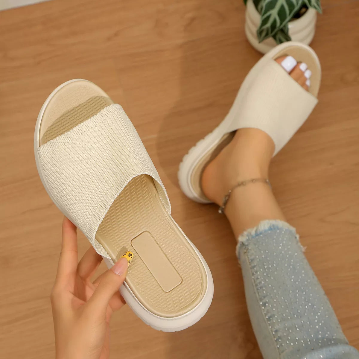 Open Toe Breathable Sandals Trendsi
