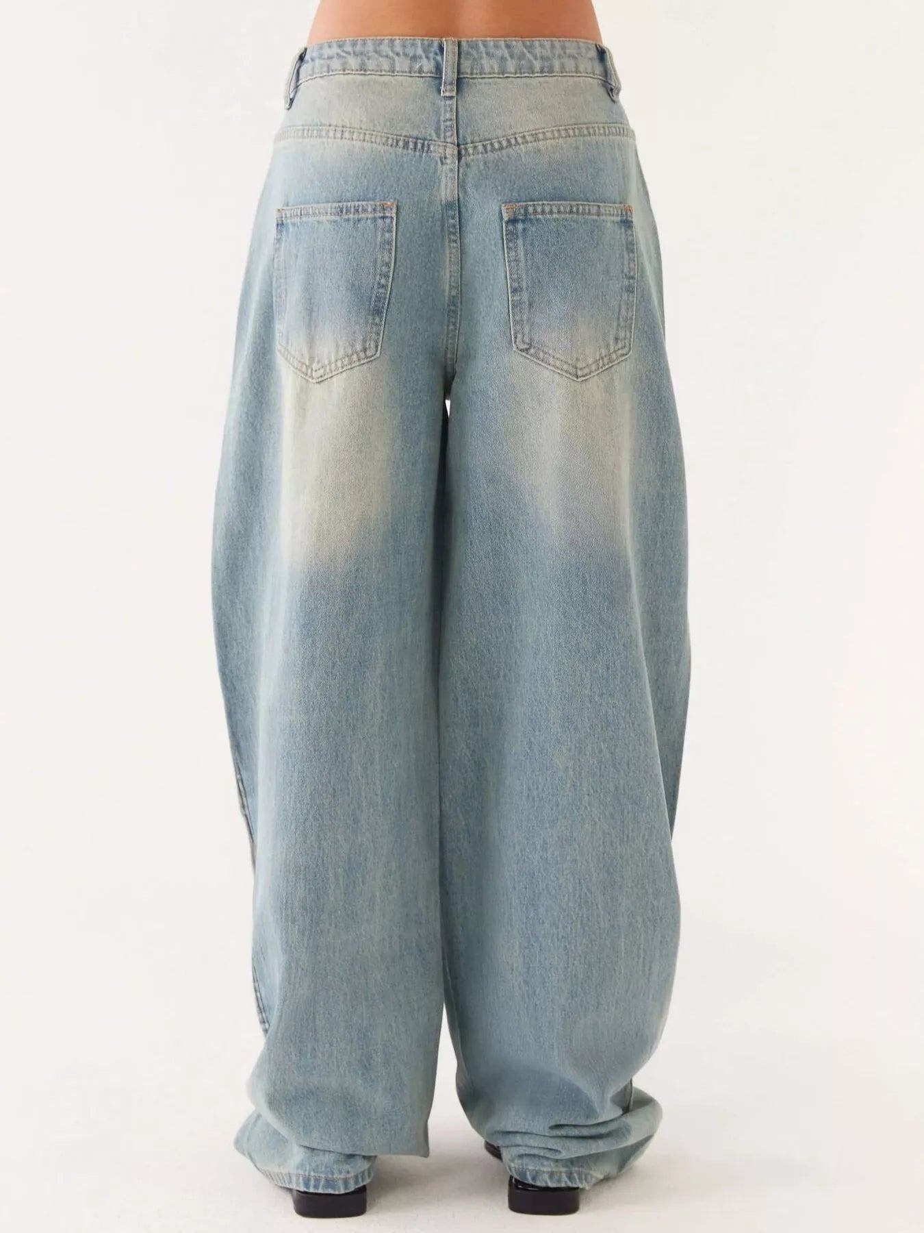 Button Up Denim Jacket and Jeans Set Trendsi