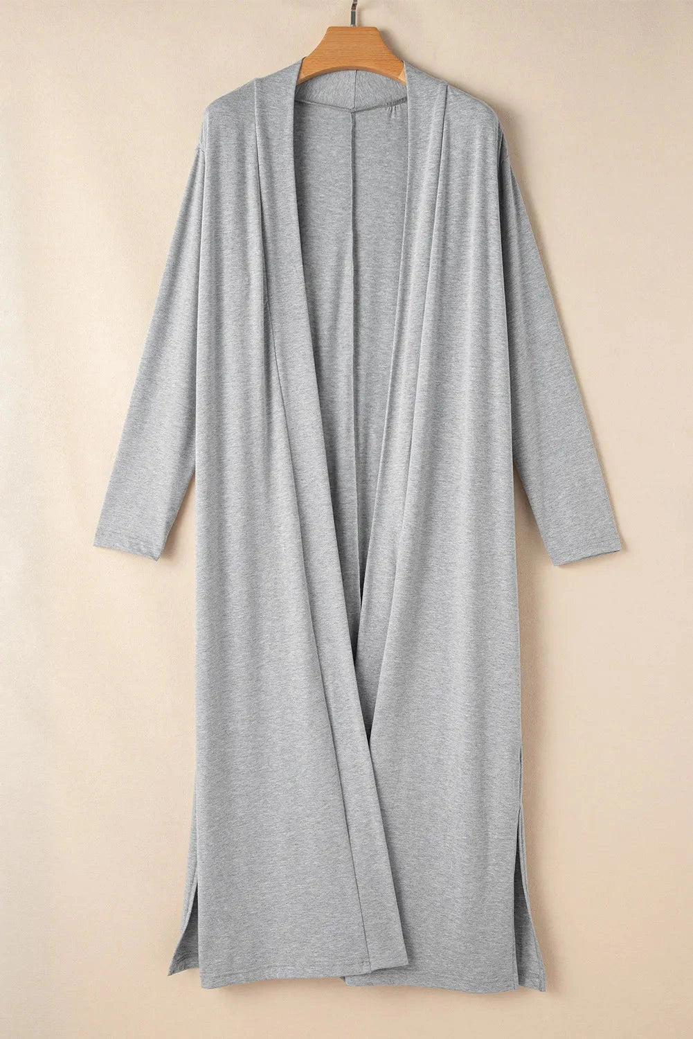 Open Front Long Sleeve Cardigan and Pants Lounge Set 