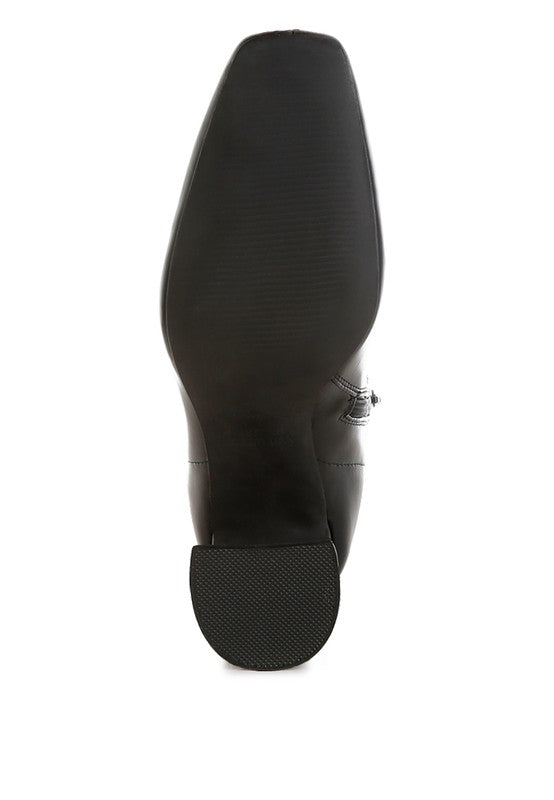 Bruna Square Toe Ankle Boots Luckygirlsclothingcompany.com