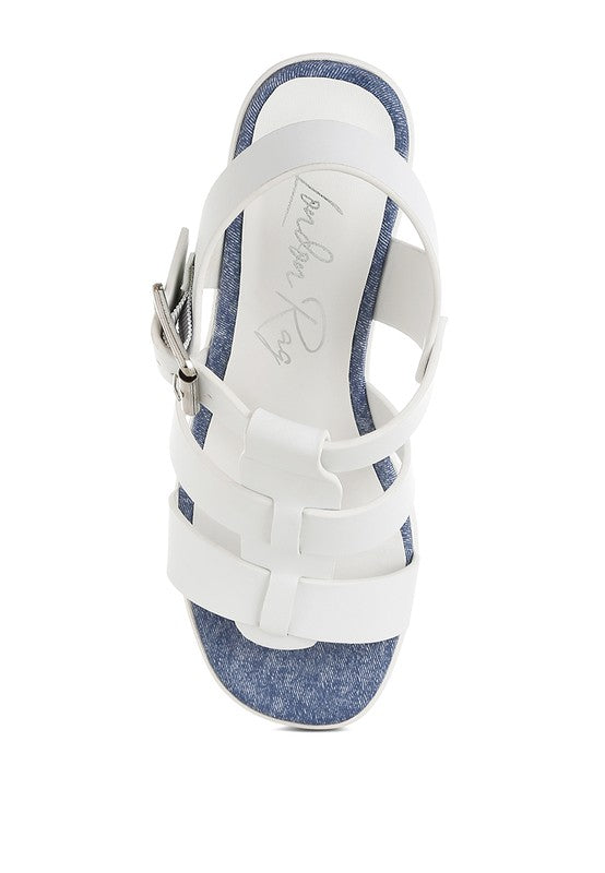 Avalon Chunky Pin Buckle Platform Heels 