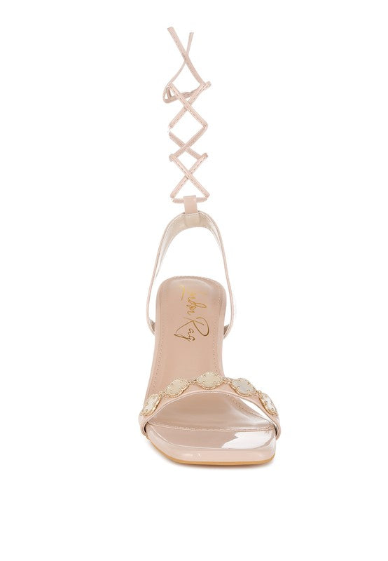 Ebina Charm Detail Spool Heels Rag Company