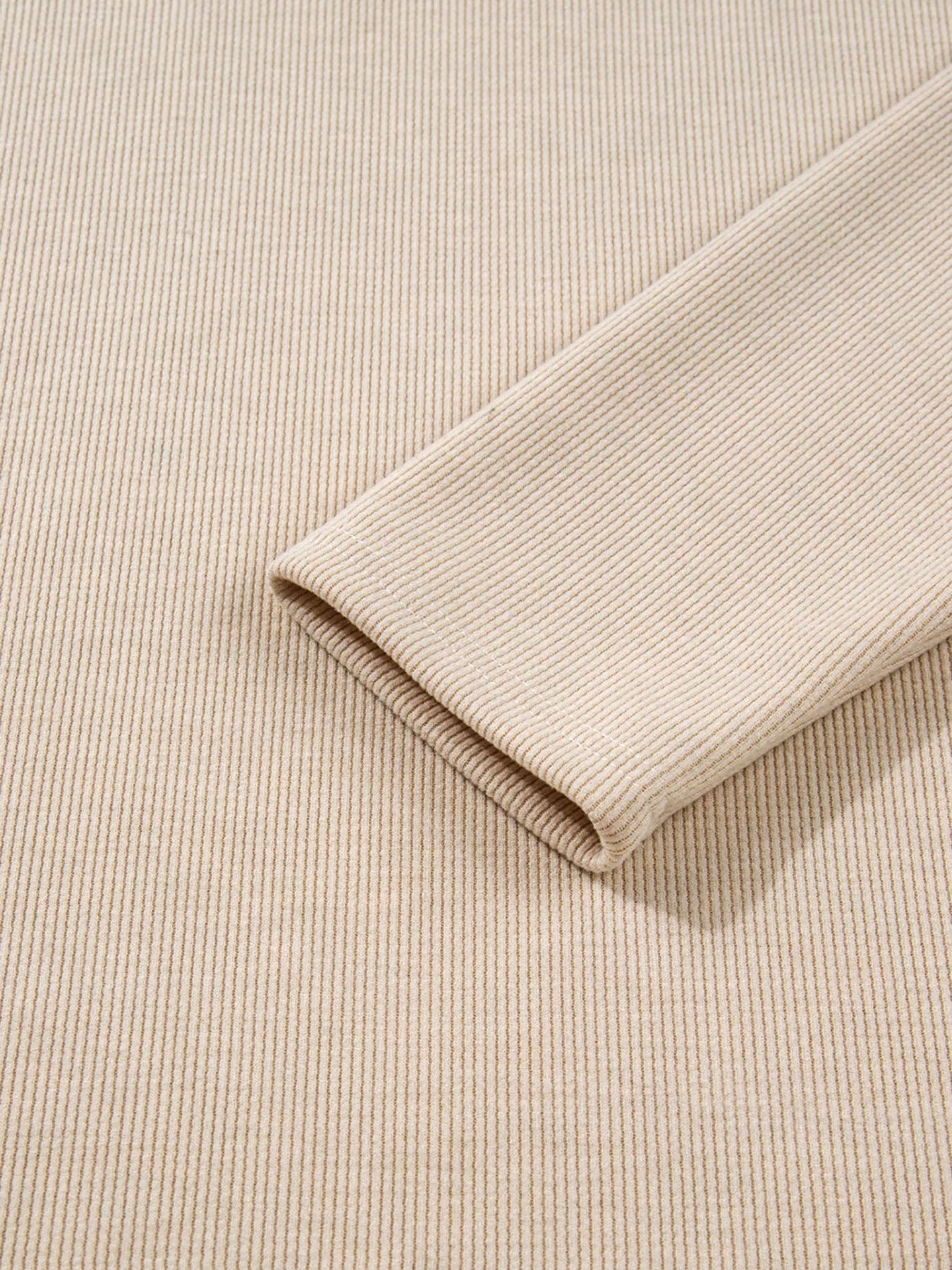 Lace Drawstring Hoodie and High Waist Pants Corduroy Suit Trendsi