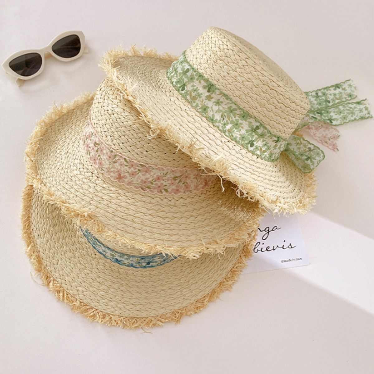 Raffia Straw Braided Sun Hat Trendsi