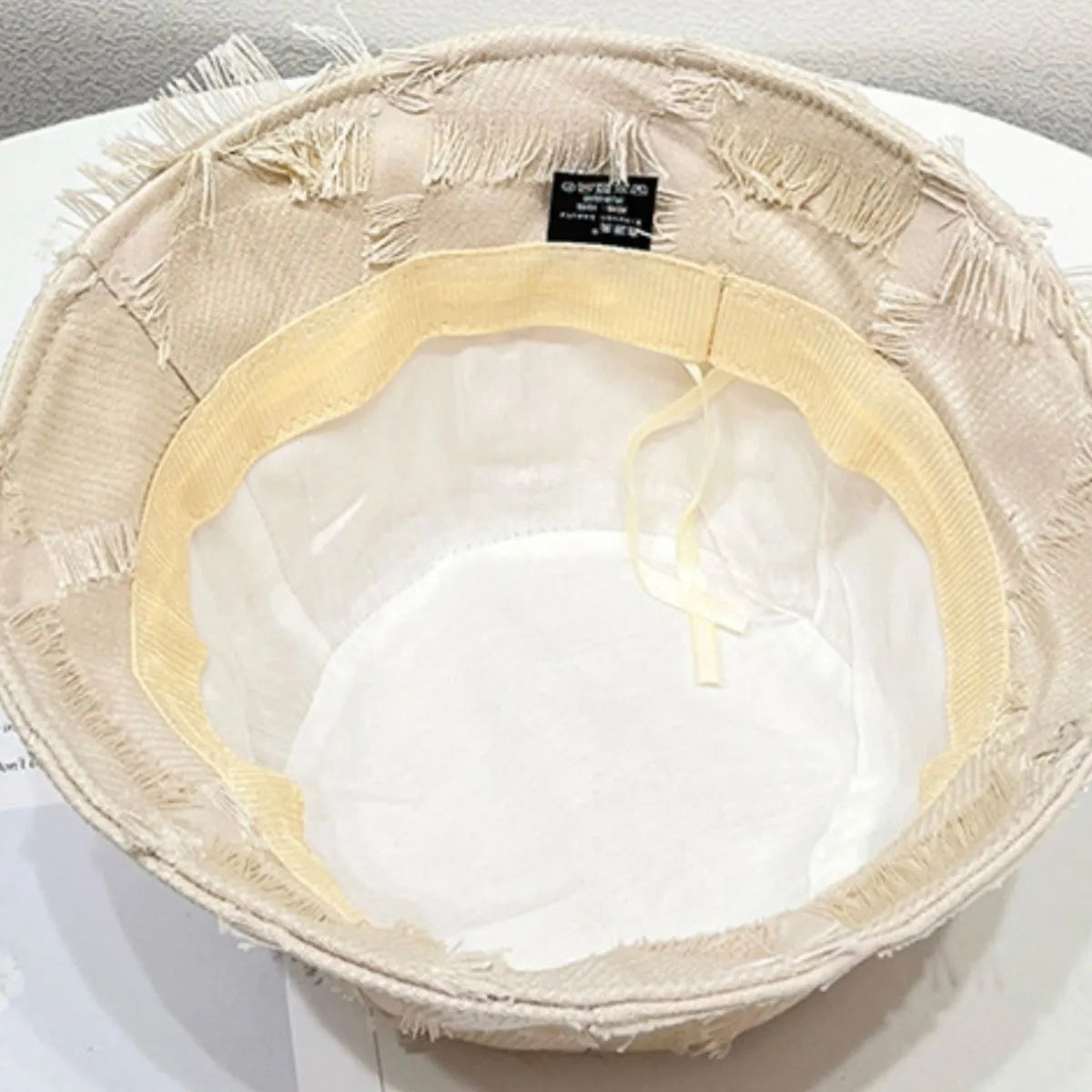 Frayed Edge Bucket Hat 