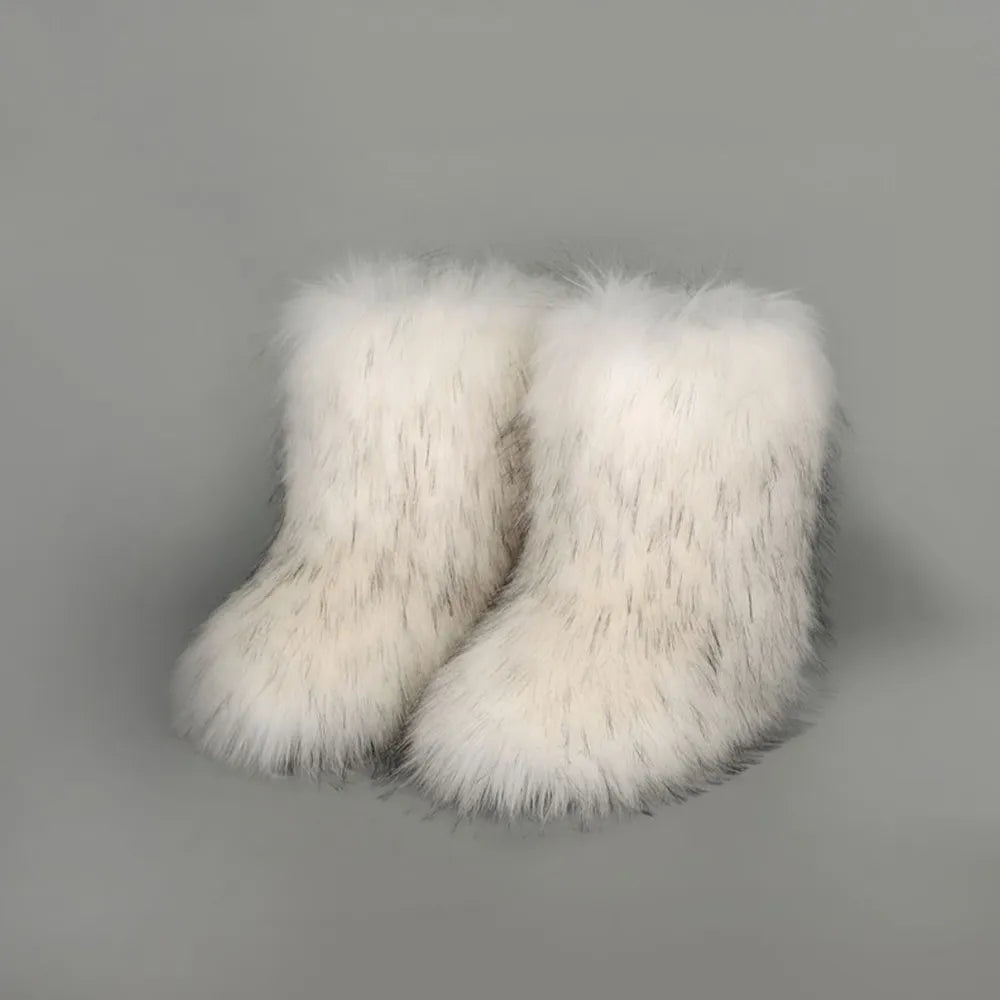 Thermal Fuzzy Platform Boots 