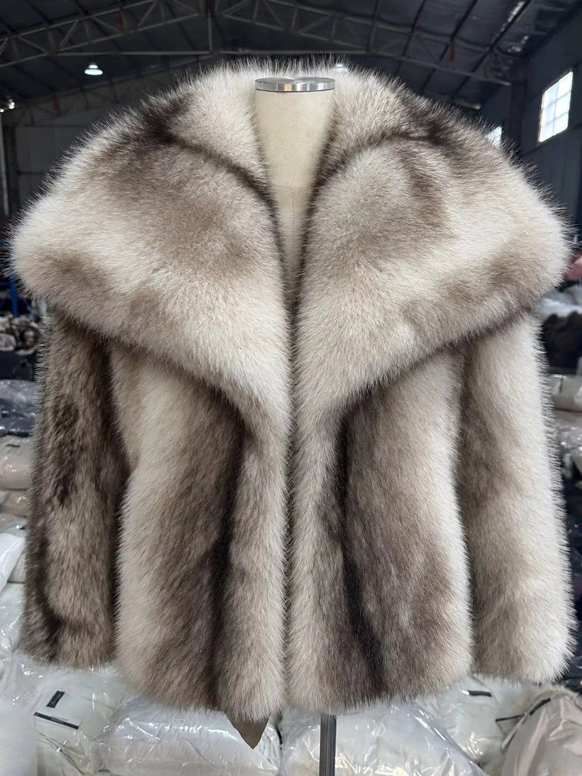 Fox Fur Collar Winter Outerwear Luckygirlsclothingcompany.com