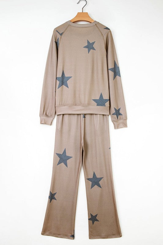 Star Top and Pants Lounge Set 