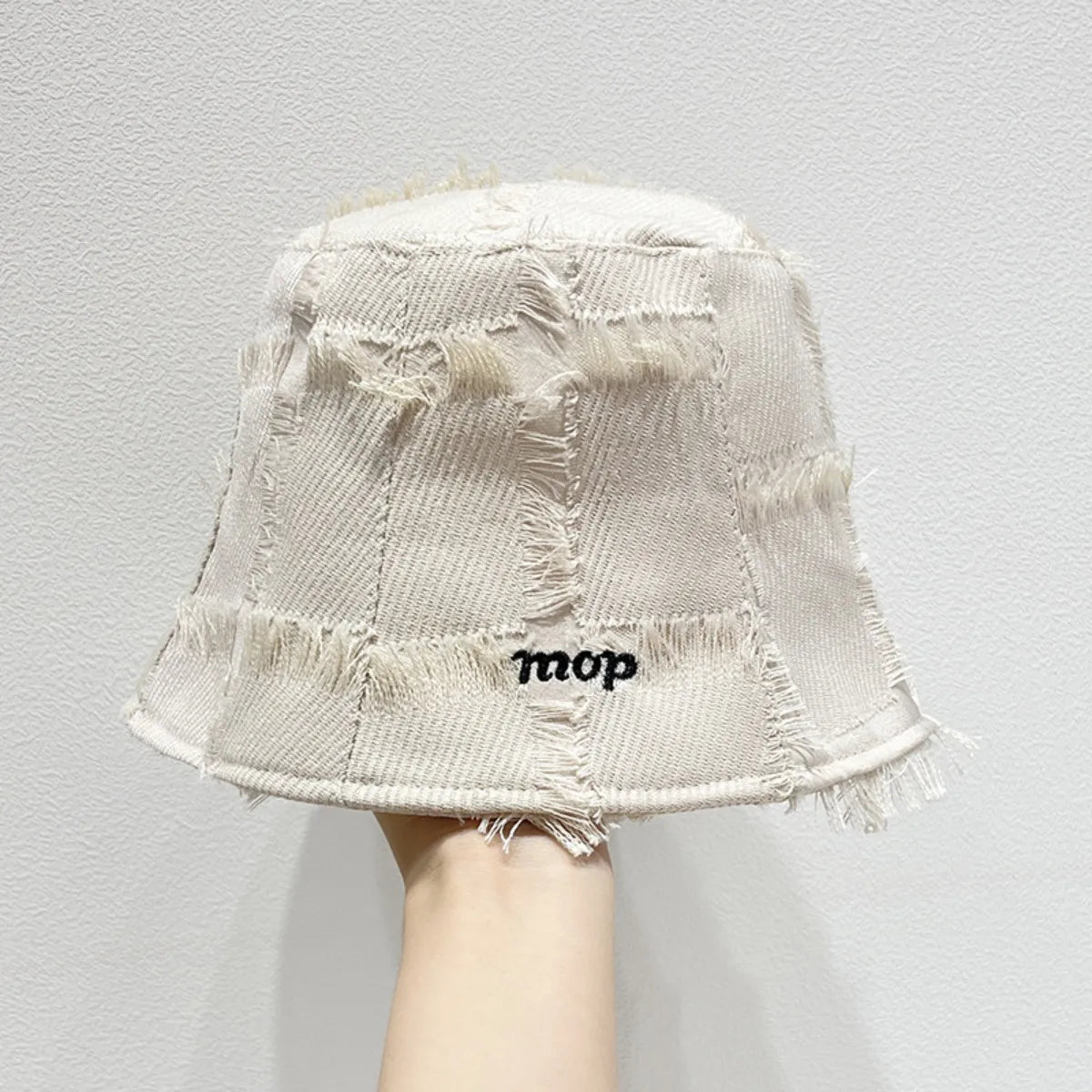 Frayed Edge Bucket Hat 